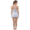 Dreidel Candles Spinning Top Ruffle Top Dress Swimsuit View2