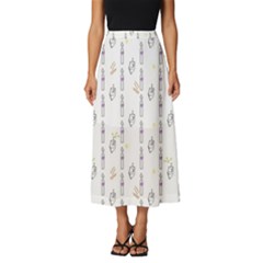 Dreidel Candles Spinning Top Classic Midi Chiffon Skirt