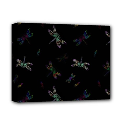 Background Pattern Dragonfly Deluxe Canvas 14  X 11  (stretched) by Posterlux