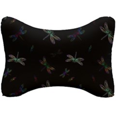 Background Pattern Dragonfly Seat Head Rest Cushion