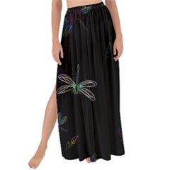 Background Pattern Dragonfly Maxi Chiffon Tie-up Sarong