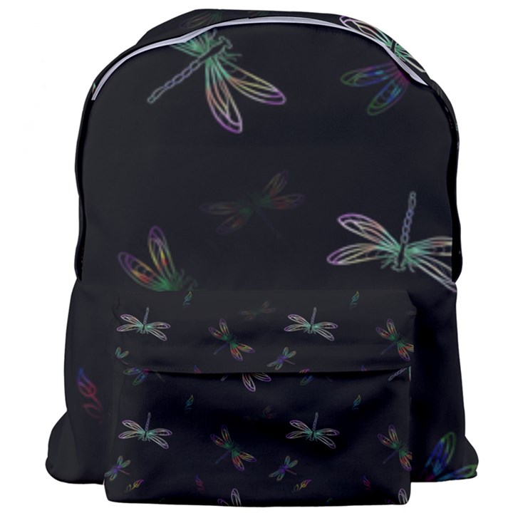 Background Pattern Dragonfly Giant Full Print Backpack