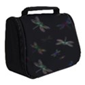 Background Pattern Dragonfly Full Print Travel Pouch (Small) View2