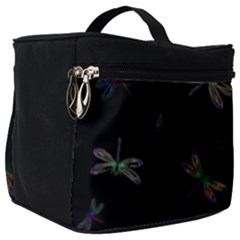 Background Pattern Dragonfly Make Up Travel Bag (big)