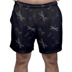 Background Pattern Dragonfly Men s Shorts