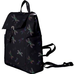 Background Pattern Dragonfly Buckle Everyday Backpack