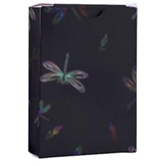 Background Pattern Dragonfly Playing Cards Single Design (rectangle) With Custom Box