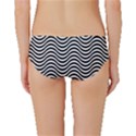 Black White Wave Pattern Wavy Water Seamless Classic Bikini Bottoms View2