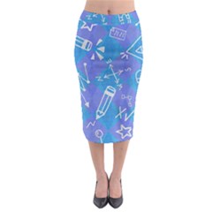 Background Abstract Texture Pattern Midi Pencil Skirt