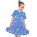 Background Abstract Texture Pattern Kids  Short Sleeve Shirt Dress View1