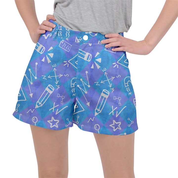 Background Abstract Texture Pattern Women s Ripstop Shorts