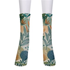 Leaves Pattern Flora Nature Crew Socks