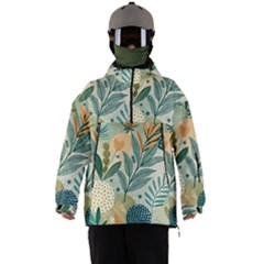 Leaves Pattern Flora Nature Men s Ski And Snowboard Waterproof Breathable Jacket