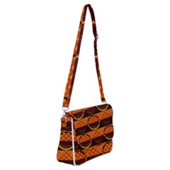 Art Pattern Design Wallpaper Shoulder Bag With Back Zipper