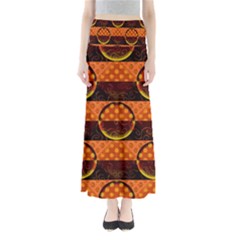 Art Pattern Design Wallpaper Full Length Maxi Skirt