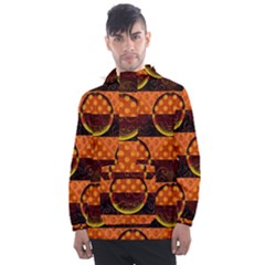 Art Pattern Design Wallpaper Men s Front Pocket Pullover Windbreaker