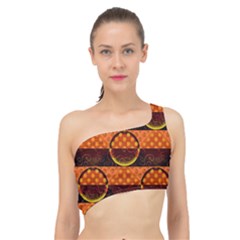 Art Pattern Design Wallpaper Spliced Up Bikini Top 