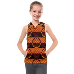 Art Pattern Design Wallpaper Kids  Sleeveless Hoodie