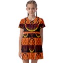 Art Pattern Design Wallpaper Kids  Asymmetric Collar Dress View1