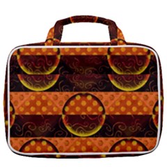 Art Pattern Design Wallpaper Travel Toiletry Bag With Hanging Hook