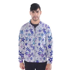 Christmas Stars Background Men s Windbreaker