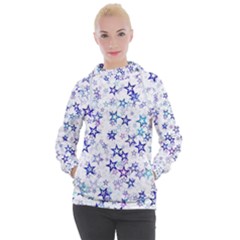 Christmas Stars Background Women s Hooded Pullover