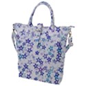 Christmas Stars Background Buckle Top Tote Bag View1