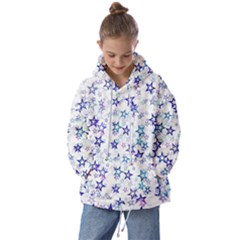 Christmas Stars Background Kids  Oversized Hoodie