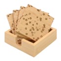 Christmas Stars Background Bamboo Coaster Set View1