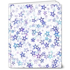 Christmas Stars Background 8  X 10  Softcover Notebook