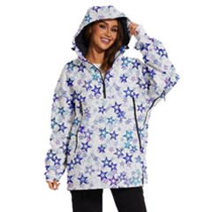 Christmas Stars Background Women s Ski And Snowboard Waterproof Breathable Jacket