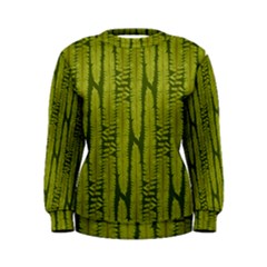 Fern Texture Nature Leaves Women s Sweatshirt