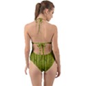 Fern Texture Nature Leaves Halter Cut-Out One Piece Swimsuit View2