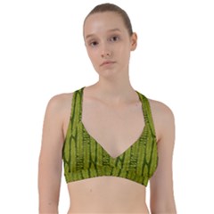 Fern Texture Nature Leaves Sweetheart Sports Bra by Posterlux