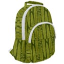 Fern Texture Nature Leaves Rounded Multi Pocket Backpack View2