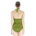 Fern Texture Nature Leaves Halter Swimsuit View2