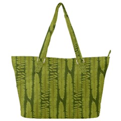 Fern Texture Nature Leaves Full Print Shoulder Bag