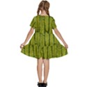 Fern Texture Nature Leaves Kids  Short Sleeve Tiered Mini Dress View4