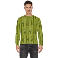 Fern Texture Nature Leaves Men s Fleece Sweatshirt