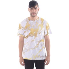 Marble Pattern Men s Sport Mesh T-shirt