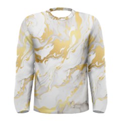 Marble Pattern Men s Long Sleeve T-shirt