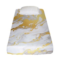 Marble Pattern Fitted Sheet (single Size) by Posterlux