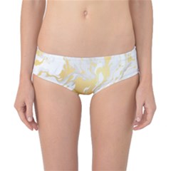 Marble Pattern Classic Bikini Bottoms