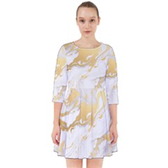 Marble Pattern Smock Dress by Posterlux