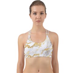 Marble Pattern Back Web Sports Bra by Posterlux