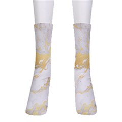 Marble Pattern Crew Socks by Posterlux