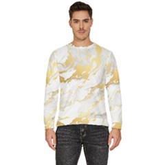 Marble Pattern Men s Fleece Sweatshirt by Posterlux