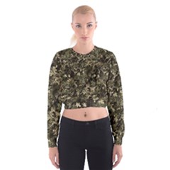 Camouflage Army Survival Uniform Cropped Sweatshirt by Posterlux