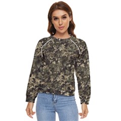 Camouflage Army Survival Uniform Women s Long Sleeve Raglan T-shirt