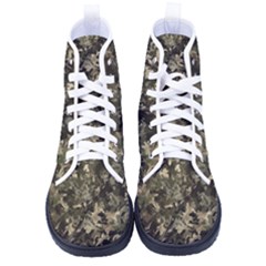 Camouflage Army Survival Uniform Men s High-top Canvas Sneakers by Posterlux